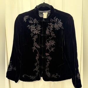 Velvet Embroidered Jacket